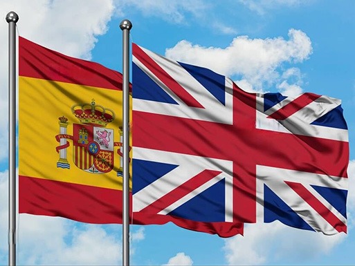 Spain and UK Flag - Removals from Spain to UK